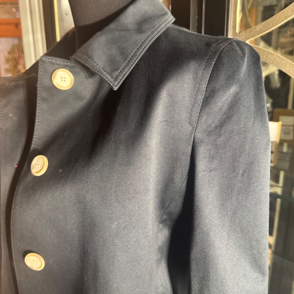 Coach Black 3/4 Trench Pea Coat - Picture 4 of 8